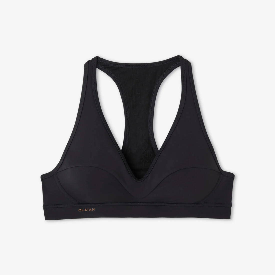 Haut de maillot de bain brassière grande taille surf femme - ana noir – Image 7