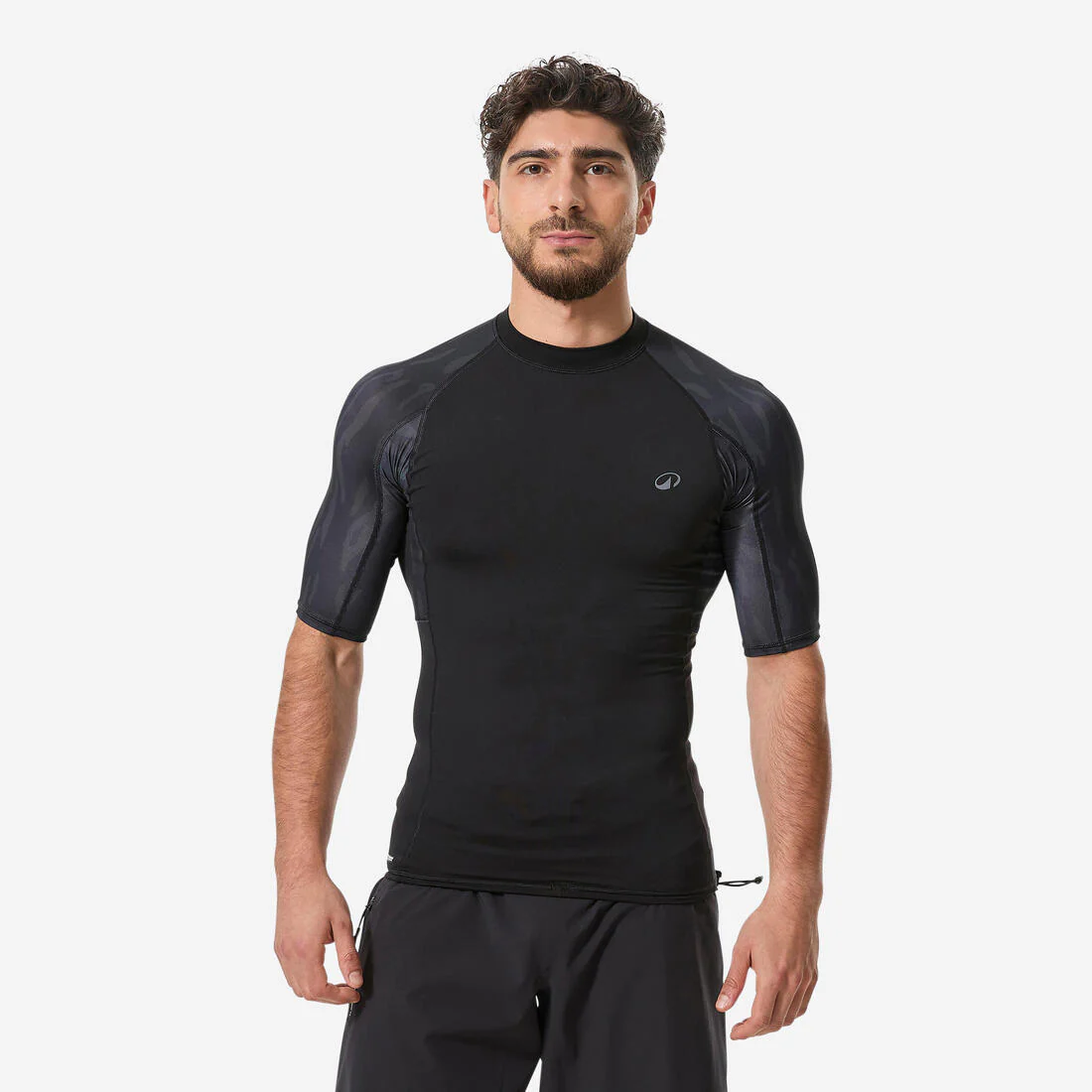 Tee shirt anti uv manches courtes homme - 500 noir beast – Image 5
