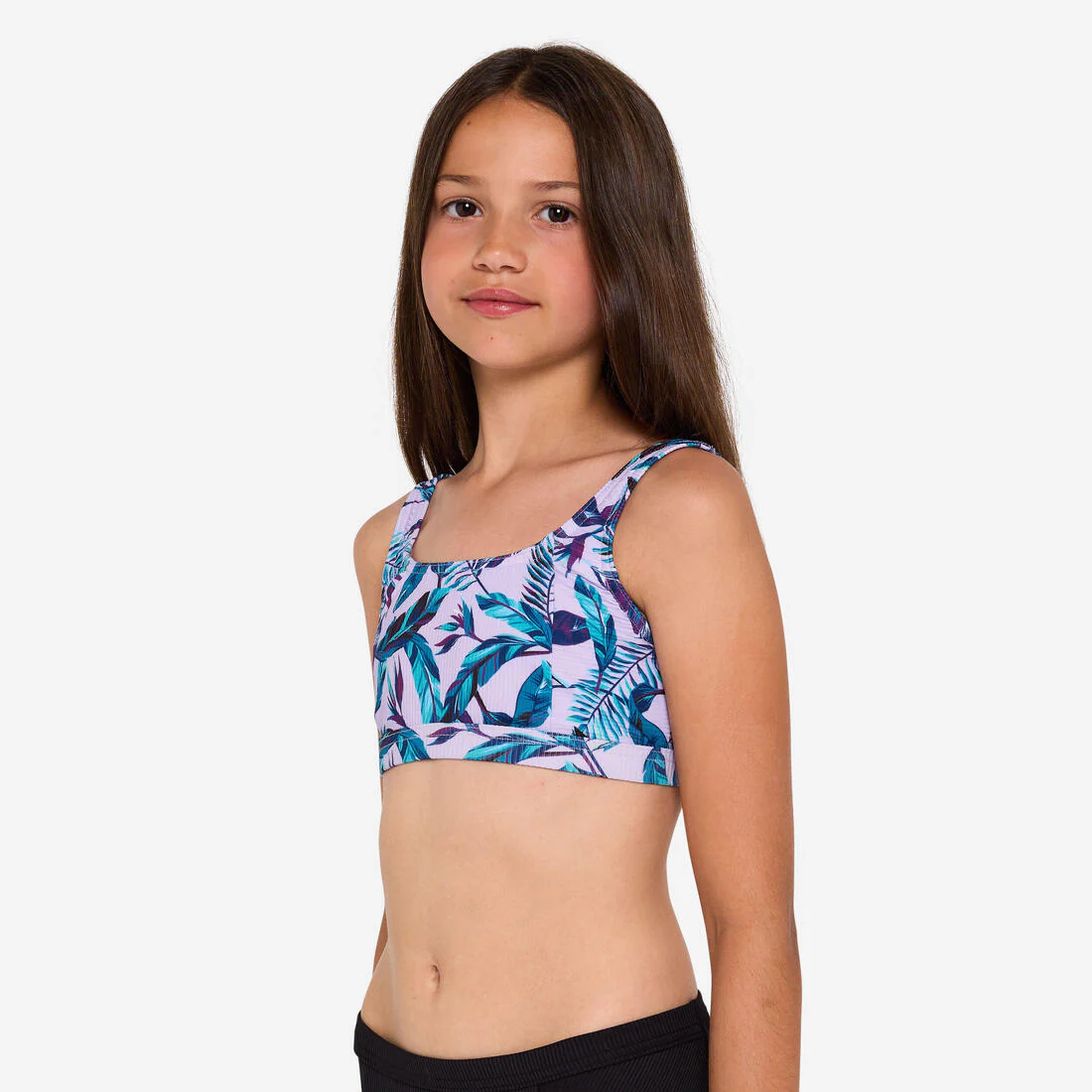 Haut de maillot de bain brassière fleuri réglable Fille - 500 Nora – Image 2