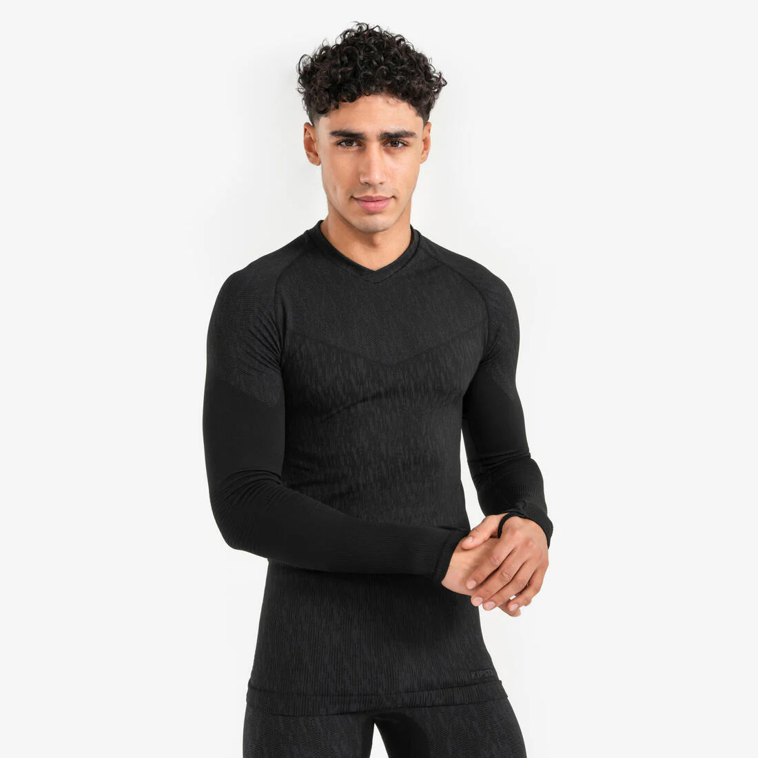 Sous-maillot de foot thermique sans-couture manches longues, Keepdry – Image 4