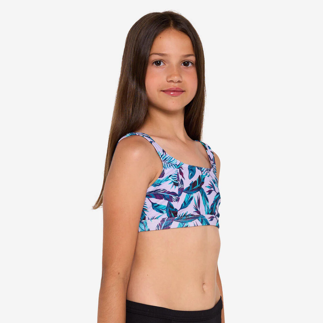 Haut de maillot de bain brassière fleuri réglable Fille - 500 Nora – Image 4