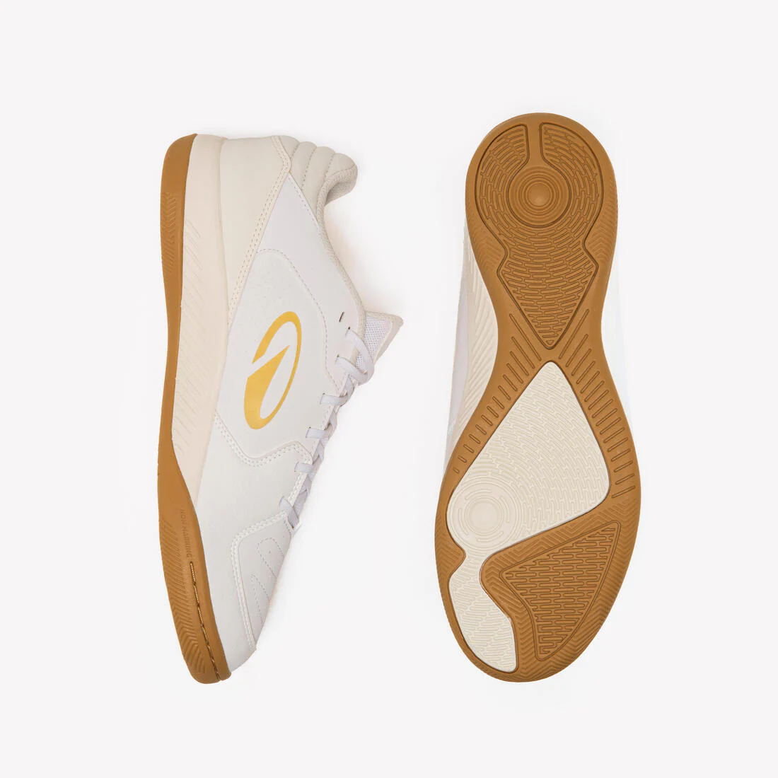 Chaussures de futsal adulte, Eskudo Club Sala blanc et ivoire – Image 8