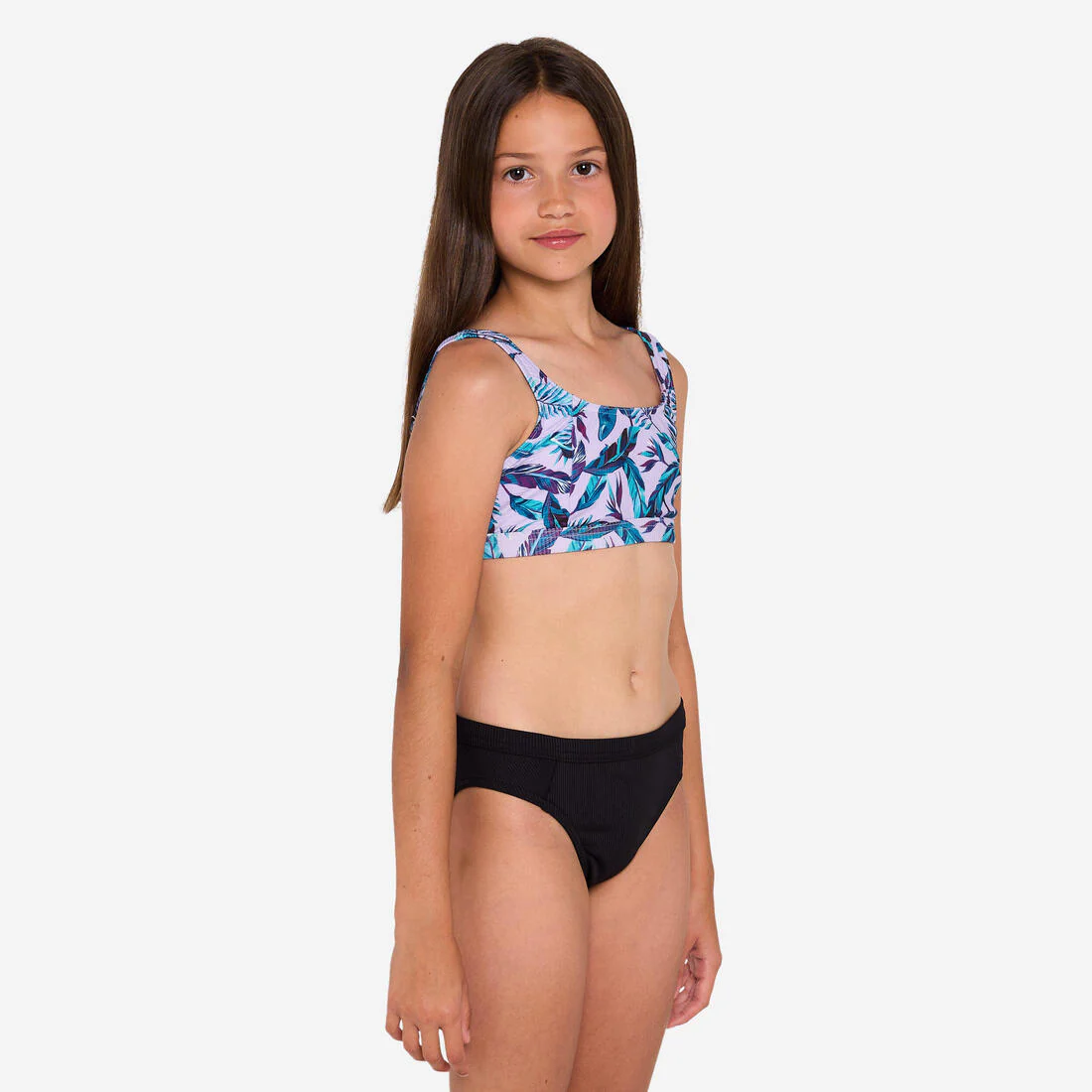 Haut de maillot de bain brassière fleuri réglable Fille - 500 Nora – Image 3