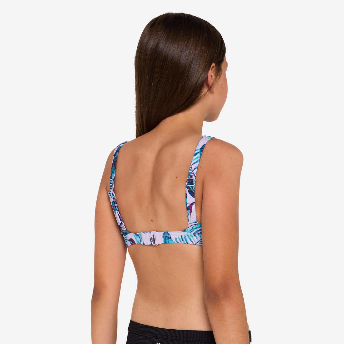 Haut de maillot de bain brassière fleuri réglable Fille - 500 Nora – Image 5