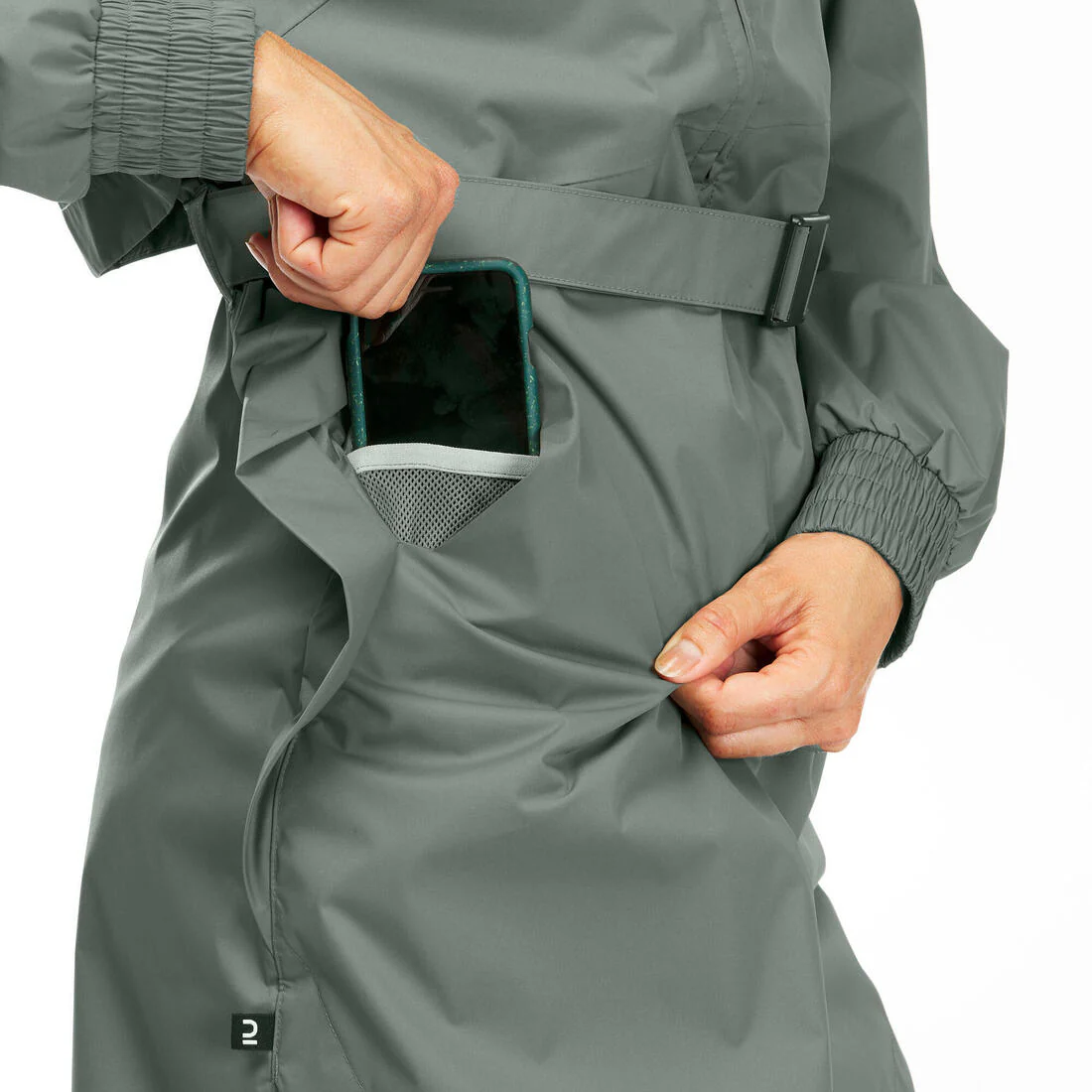 Veste de randonnée imperméable femme, Raincut Longue – Image 8